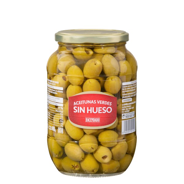 Aceitunas verdes sin hueso Hacendado