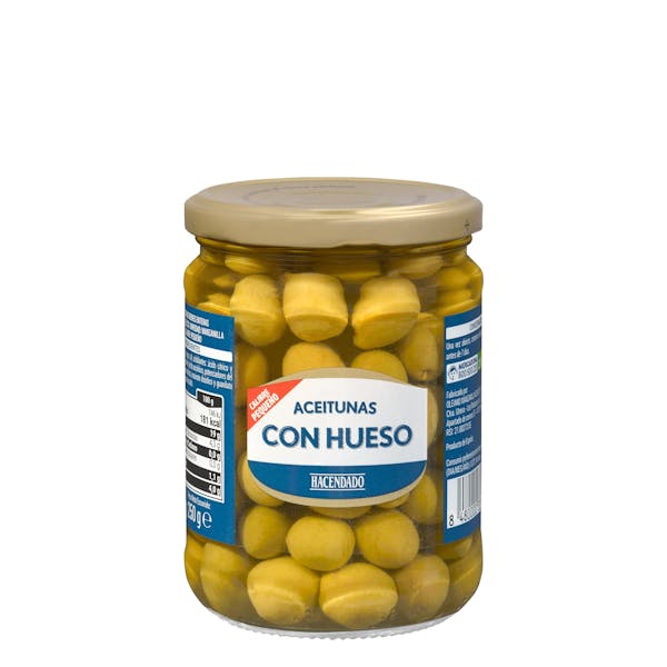 Aceitunas verdes con hueso Hacendado