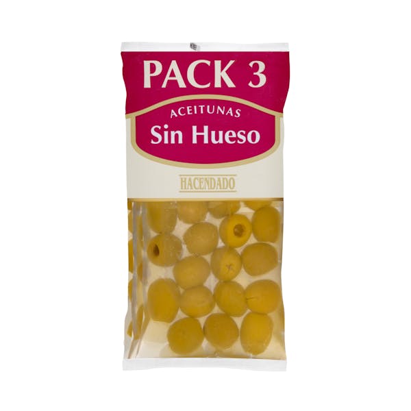 Aceitunas verdes sin hueso Hacendado