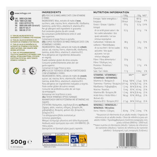 Cereales copos de maíz Corn Flakes Kellogg's