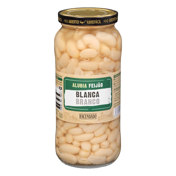 Alubia cocida blanca Hacendado 570 gr.